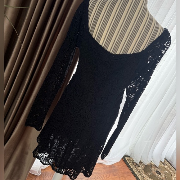 ByTimo Elegant Black Lace Floral Dress size L - Picture 4 of 6